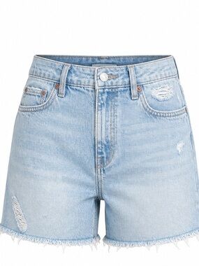 American Eagle 90s Boyfriend Denim Shorts Light Wash Distressed